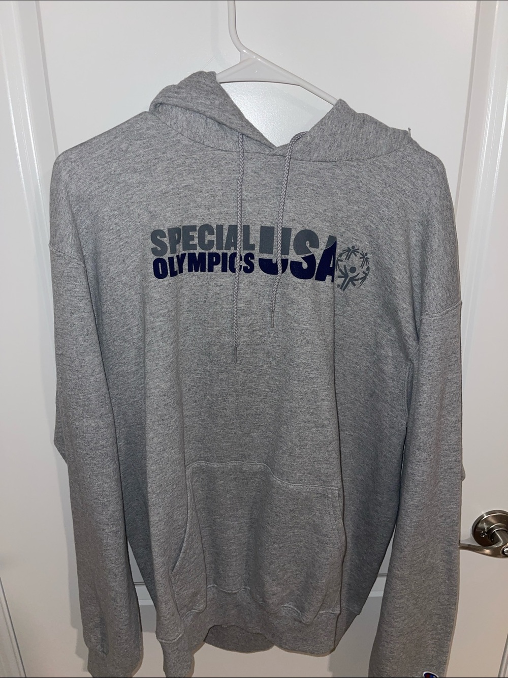 Champion Gray Special Olympics USA Hooded Sweatshirt